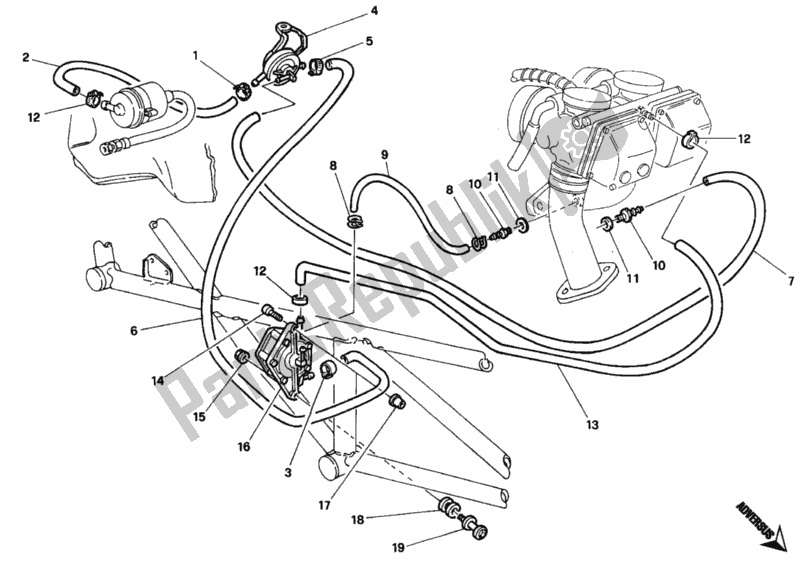 Todas las partes para Bomba De Combustible Dm 006830 de Ducati Monster 600 1996