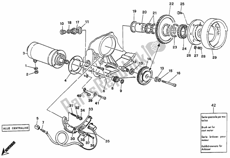 Alle onderdelen voor de Generator - Startmotor van de Ducati Monster 600 1996