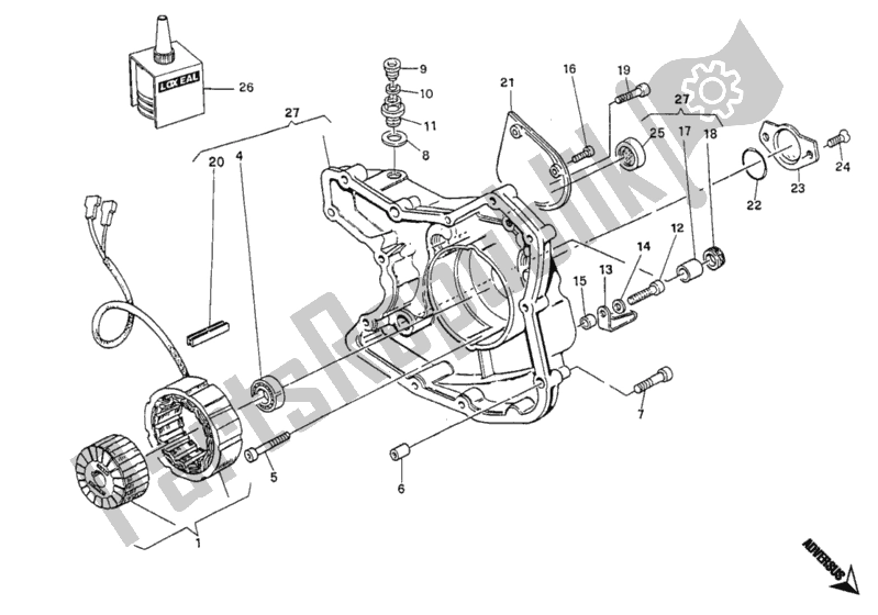 Todas las partes para Cubierta Del Generador de Ducati Monster 600 1997