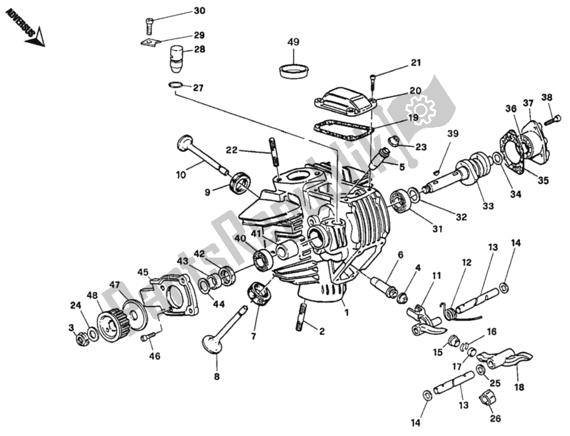 Todas las partes para Culata Horizontal de Ducati Monster 600 1997