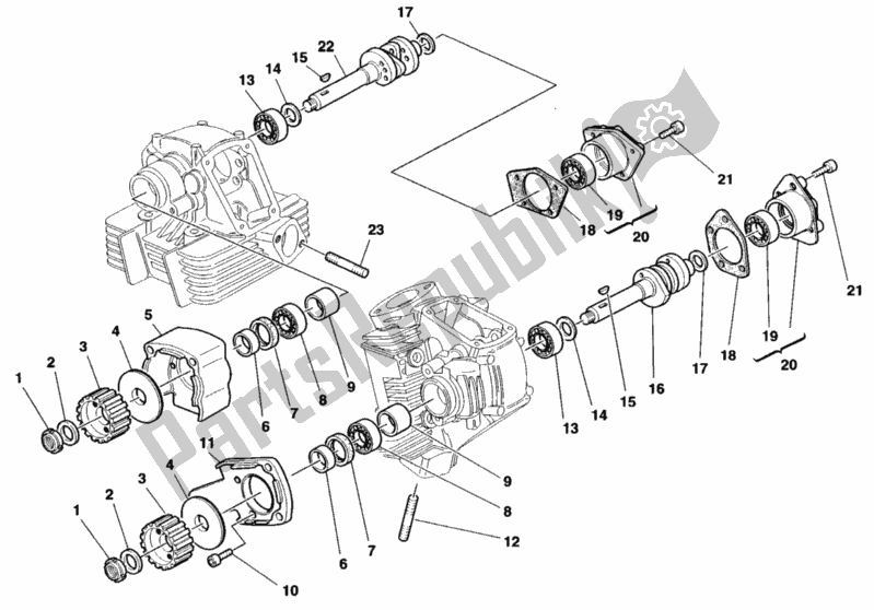 Toutes les pièces pour le Arbre à Cames du Ducati Monster 600 1998