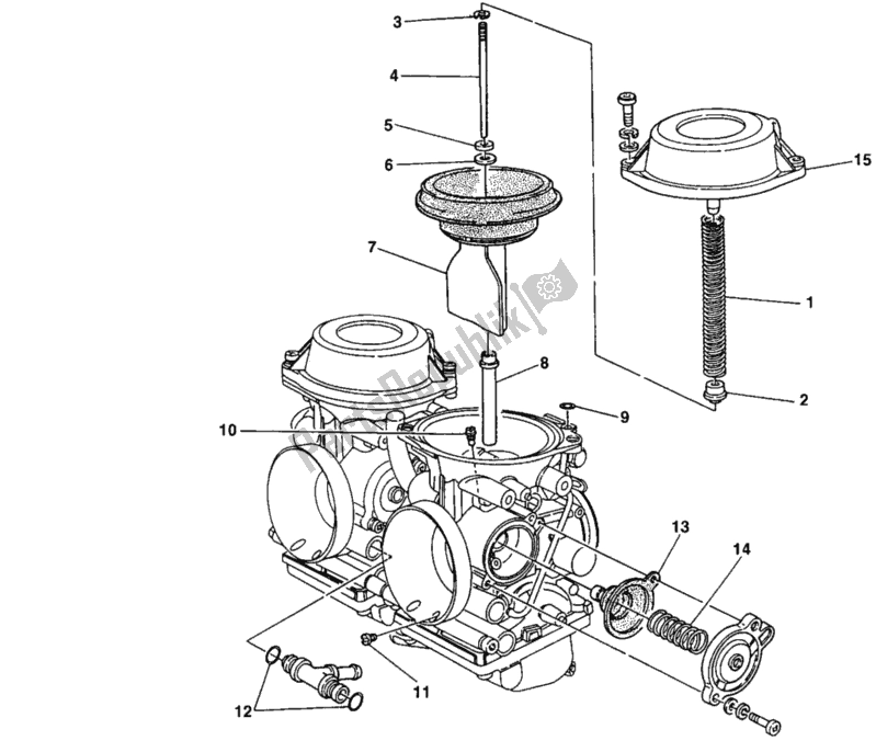 Tutte le parti per il Ricambi Carburatore del Ducati Monster 600 1998