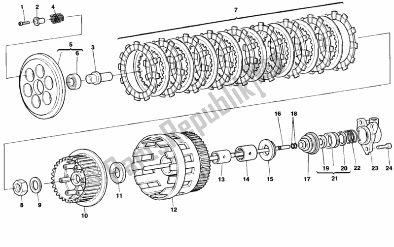 Todas las partes para Embrague de Ducati Monster 600 1998