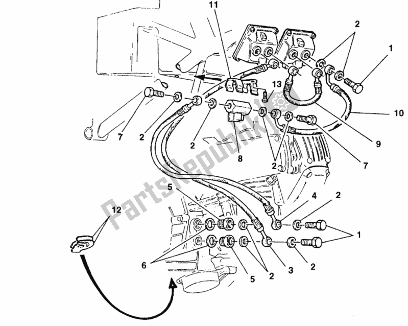 Tutte le parti per il Riscaldamento A Camera Galleggiante del Ducati Monster 600 1998