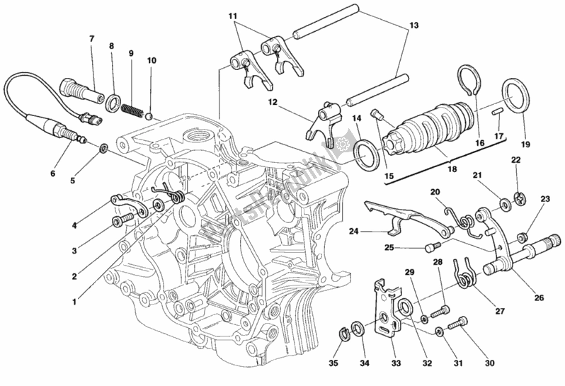 Todas las partes para Mecanismo De Cambio De Marcha de Ducati Monster 600 1998