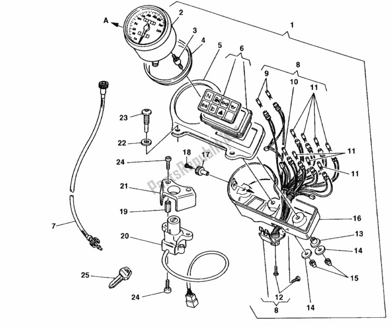 Tutte le parti per il Metro del Ducati Monster 600 1998