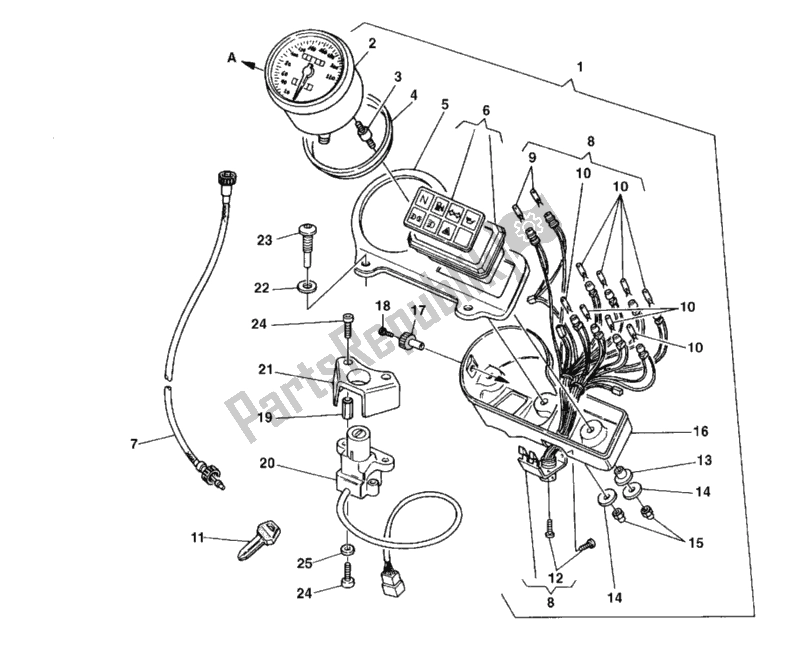 Todas las partes para Metro de Ducati Monster 600 1999