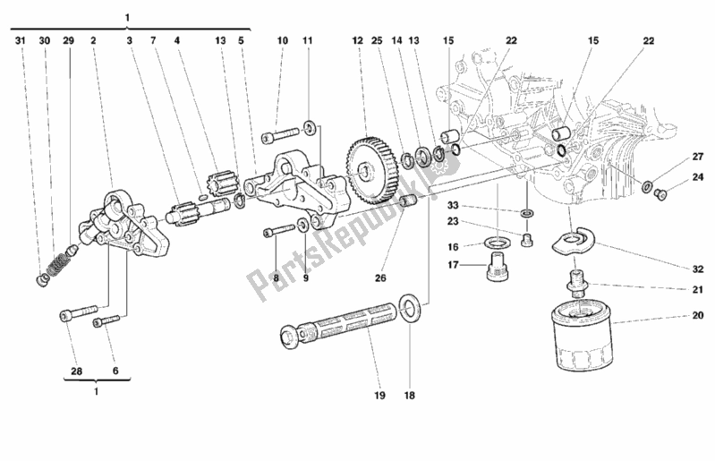 Todas las partes para Bomba De Aceite - Filtro de Ducati Monster 600 1999