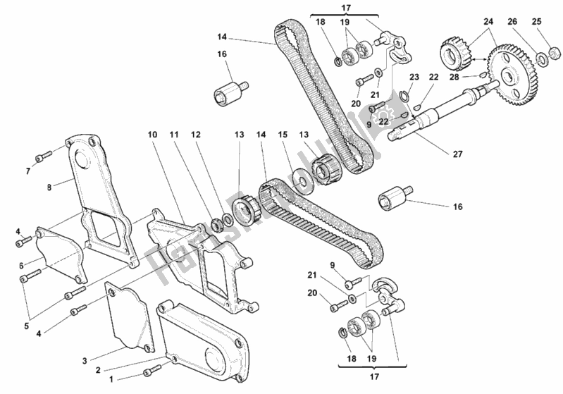 Tutte le parti per il Cinghia Di Distribuzione del Ducati Monster 600 1999