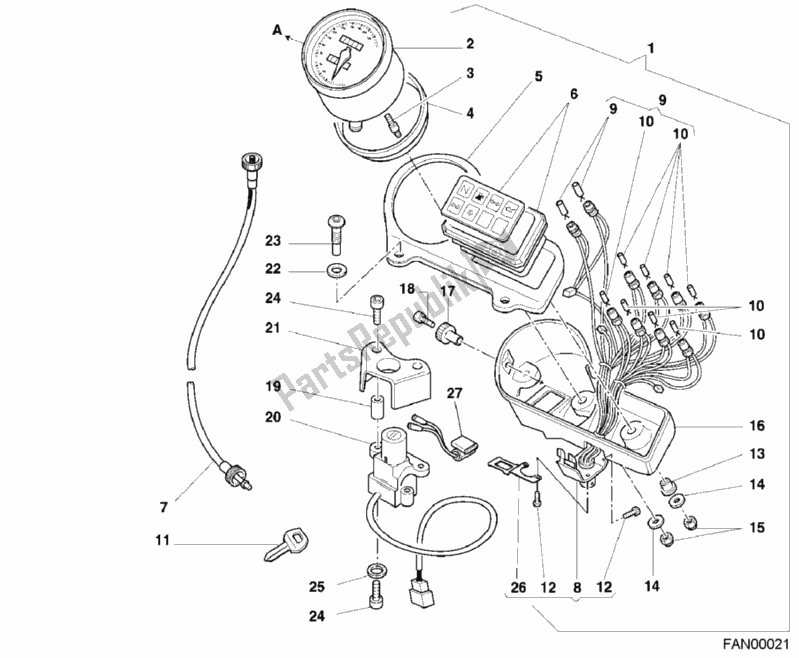 Todas las partes para Metro de Ducati Monster 600 2000