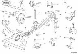 attrezzi di servizio dell'officina, motore