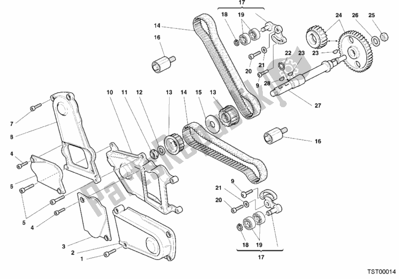 Todas las partes para Correa Dentada de Ducati Monster 600 2001