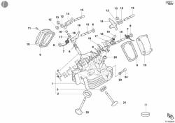 Vertical cylinder head