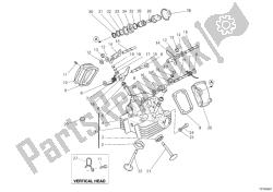 Vertical cylinder head