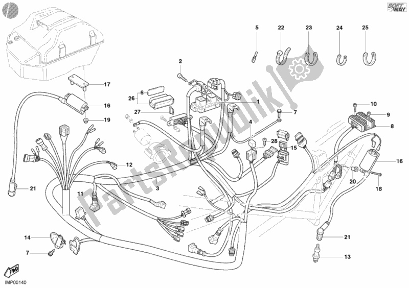 Wszystkie części do Wi? Zka Przewodów Ducati Monster 620 2002