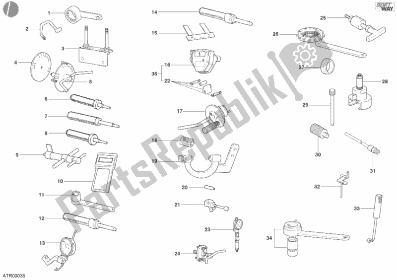 All parts for the Workshop Service Tools, Engine of the Ducati Monster 620 2002