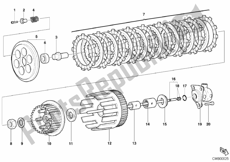 Todas las partes para Embrague de Ducati Monster 620 2003