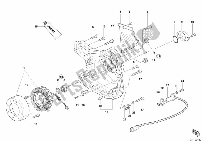 Todas las partes para Cubierta Del Generador de Ducati Monster 620 2003