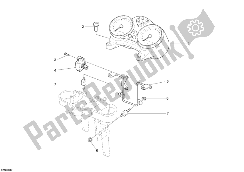 Todas las partes para Metro de Ducati Monster 620 2003