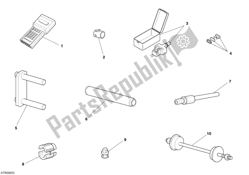 All parts for the Workshop Service Tools, Frame of the Ducati Monster 620 2003