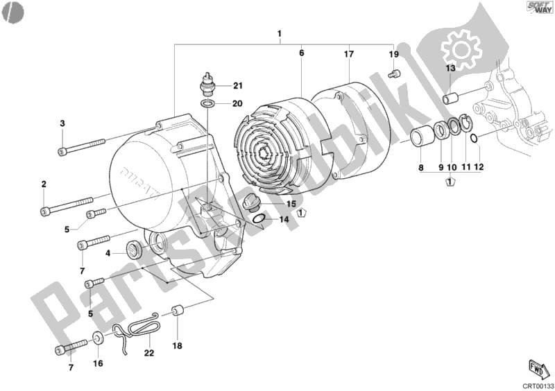 Todas las partes para Tapa Del Embrague de Ducati Monster 620 2004