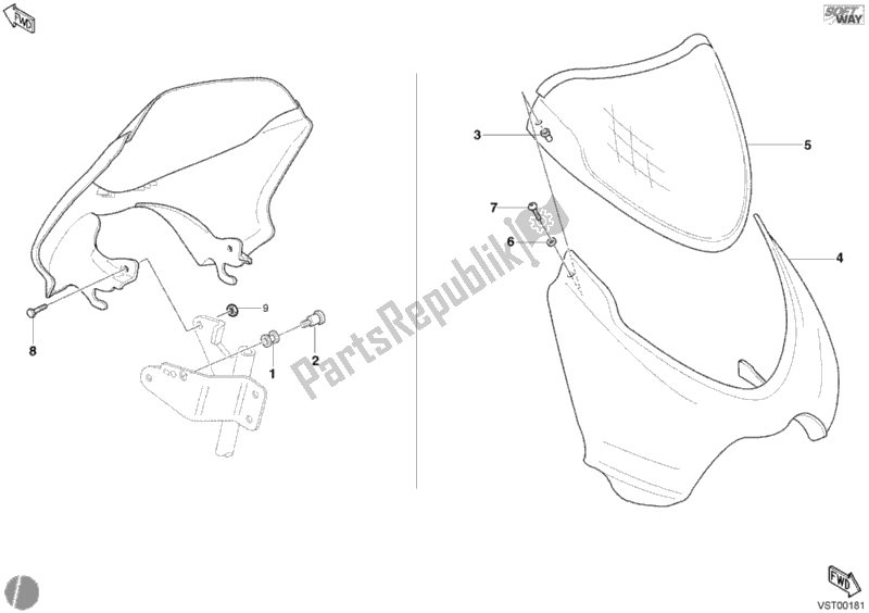 Todas las partes para Cubierta de Ducati Monster 620 2004