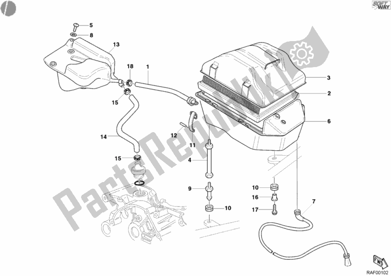 Tutte le parti per il Presa del Ducati Monster 620 2004