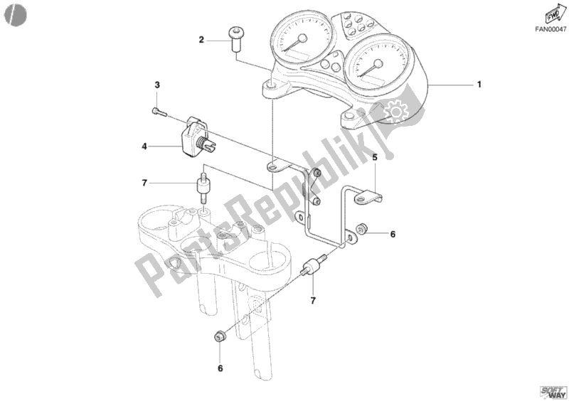 Tutte le parti per il Metro del Ducati Monster 620 2004