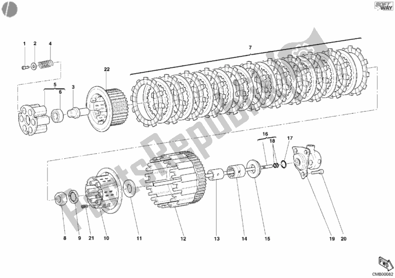 Wszystkie części do Sprz? G? O Ducati Monster 620 2005