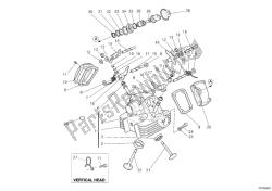 Vertical cylinder head