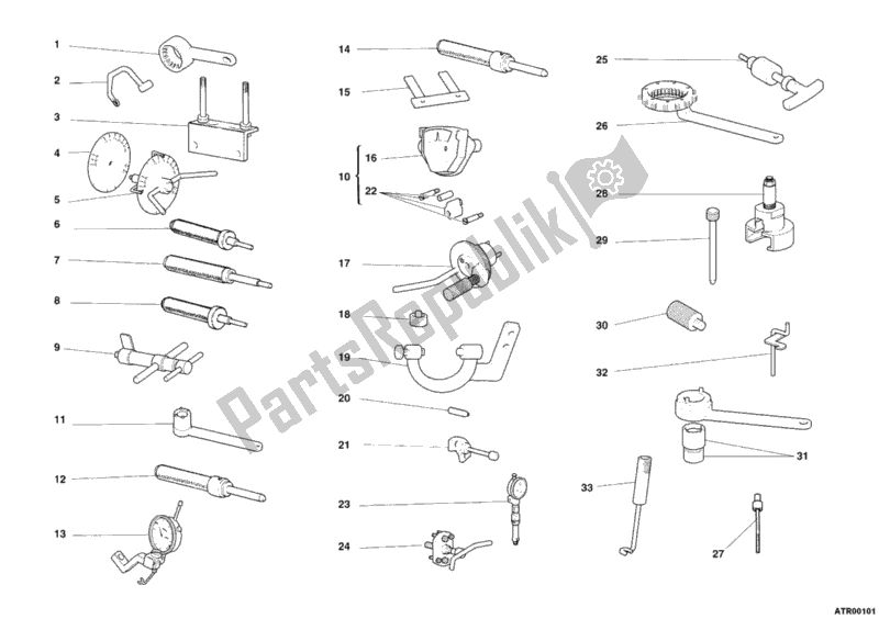 Alle onderdelen voor de Werkplaatsgereedschap, Motor van de Ducati Multistrada 620 2006 Alle onderdelen voor de Werkplaatsgereedschap, Motor van de Ducati Multistrada 620 2006