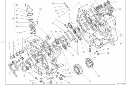 COMPLETE HALF-CRANKCASES PAIR