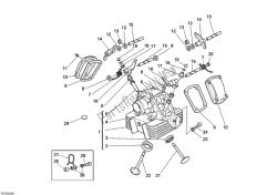 Vertical cylinder head