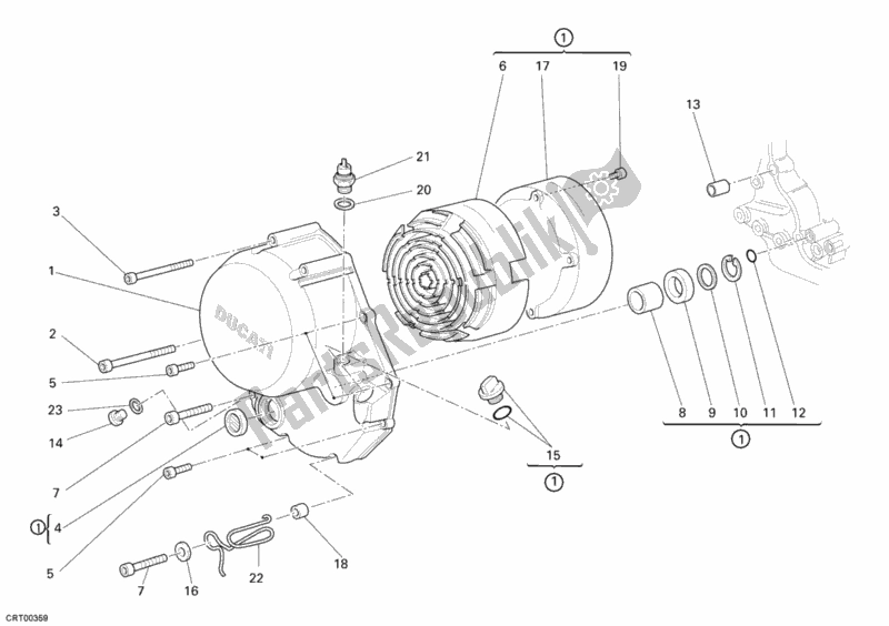 Wszystkie części do Pokrywa Sprz? G? A Ducati Monster 695 2007