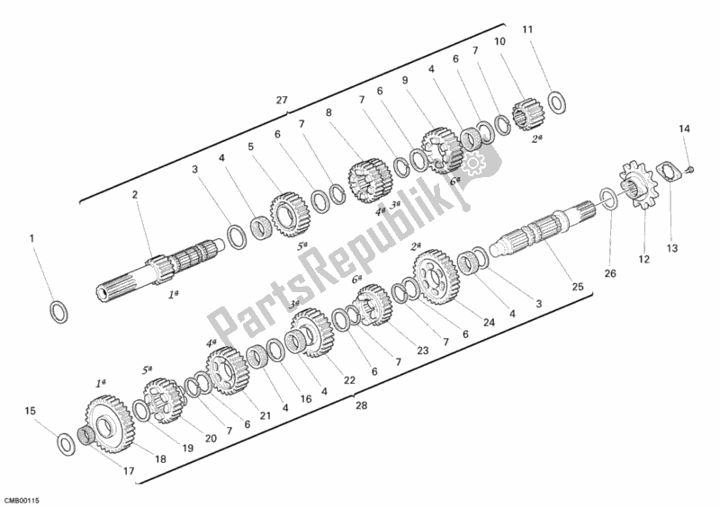 Tutte le parti per il Riduttore del Ducati Monster 695 2007