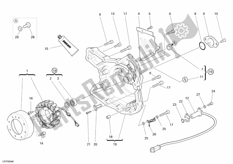 Todas las partes para Cubierta Del Generador de Ducati Monster 695 2007