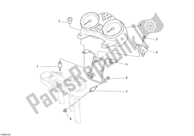 Todas as partes de Metro do Ducati Monster 695 2007