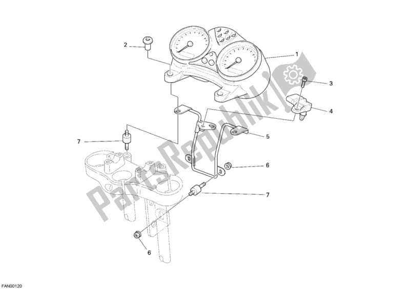 Tutte le parti per il Metro del Ducati Monster 695 2007