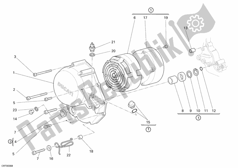 Todas las partes para Tapa Del Embrague de Ducati Monster 695 2008