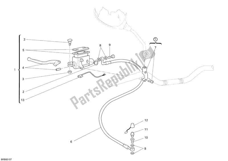 Tutte le parti per il Pompa Frizione del Ducati Monster 695 2008