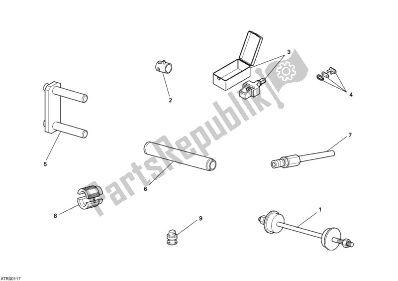All parts for the Workshop Service Tools, Frame of the Ducati Monster 695 2008