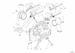 Vertical cylinder head