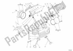 Vertical cylinder head