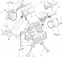 Vertical cylinder head