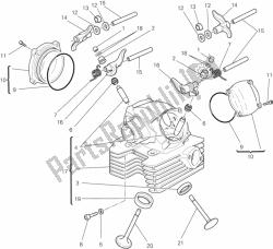 Vertical cylinder head