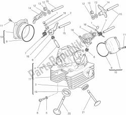 Vertical cylinder head