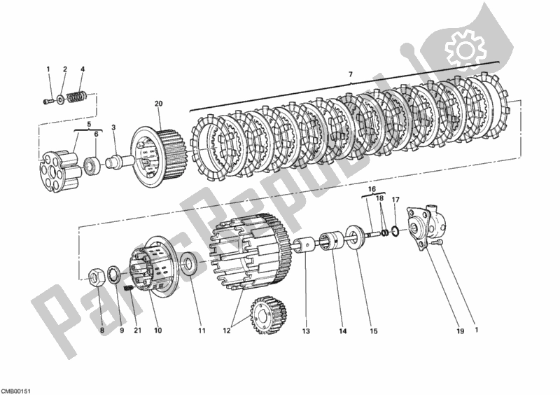 Todas las partes para Embrague de Ducati Monster 696 2008