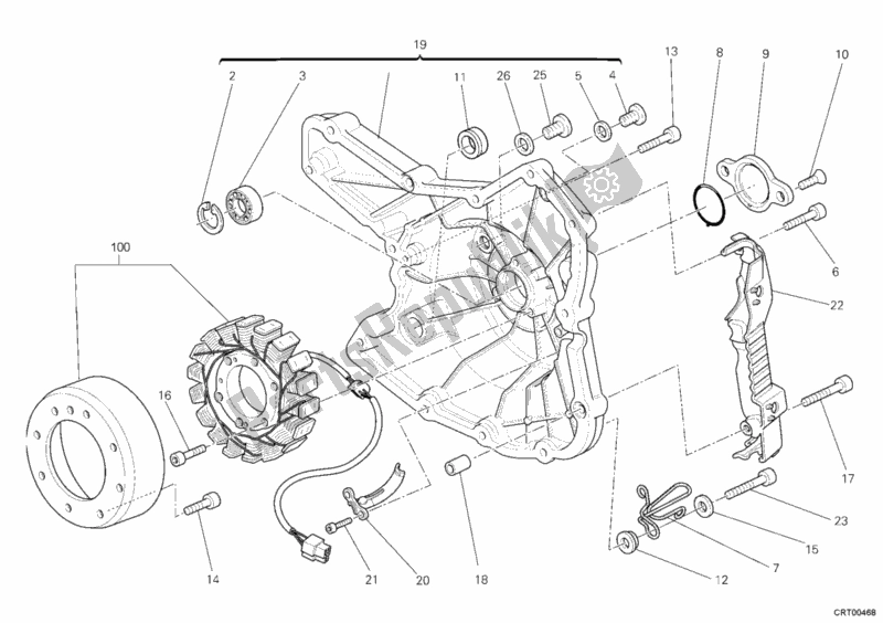 Todas las partes para Generador de Ducati Monster 696 2008