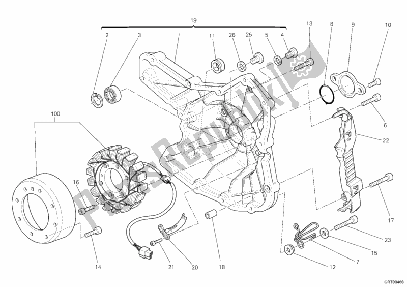 Toutes les pièces pour le Générateur du Ducati Monster 696 2008