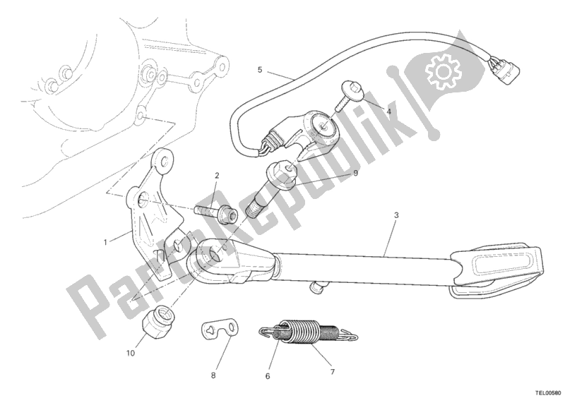 Todas las partes para Costado de Ducati Monster 696 2008